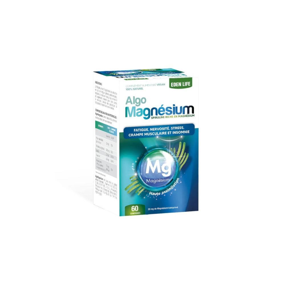 EDEN LIFE ALGOMAGNÉSIUM 60 COMPRIMES