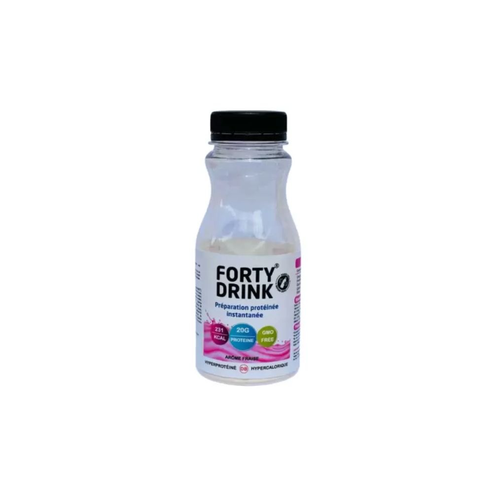 Forty Drink Preparation Proteinee Instantanee Arome Fraise 49.3g