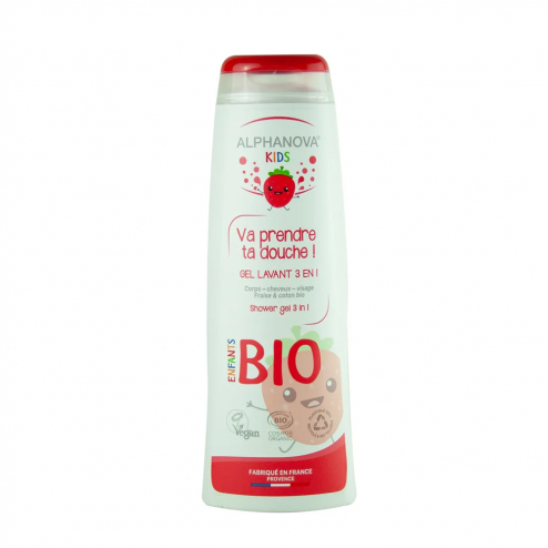 ALPHANOVA GEL LAVANT 3EN1 BIO FRAISE 250ML