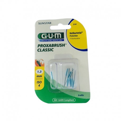 GUM brossettes EXTRA fine conique boite de 8 (514)