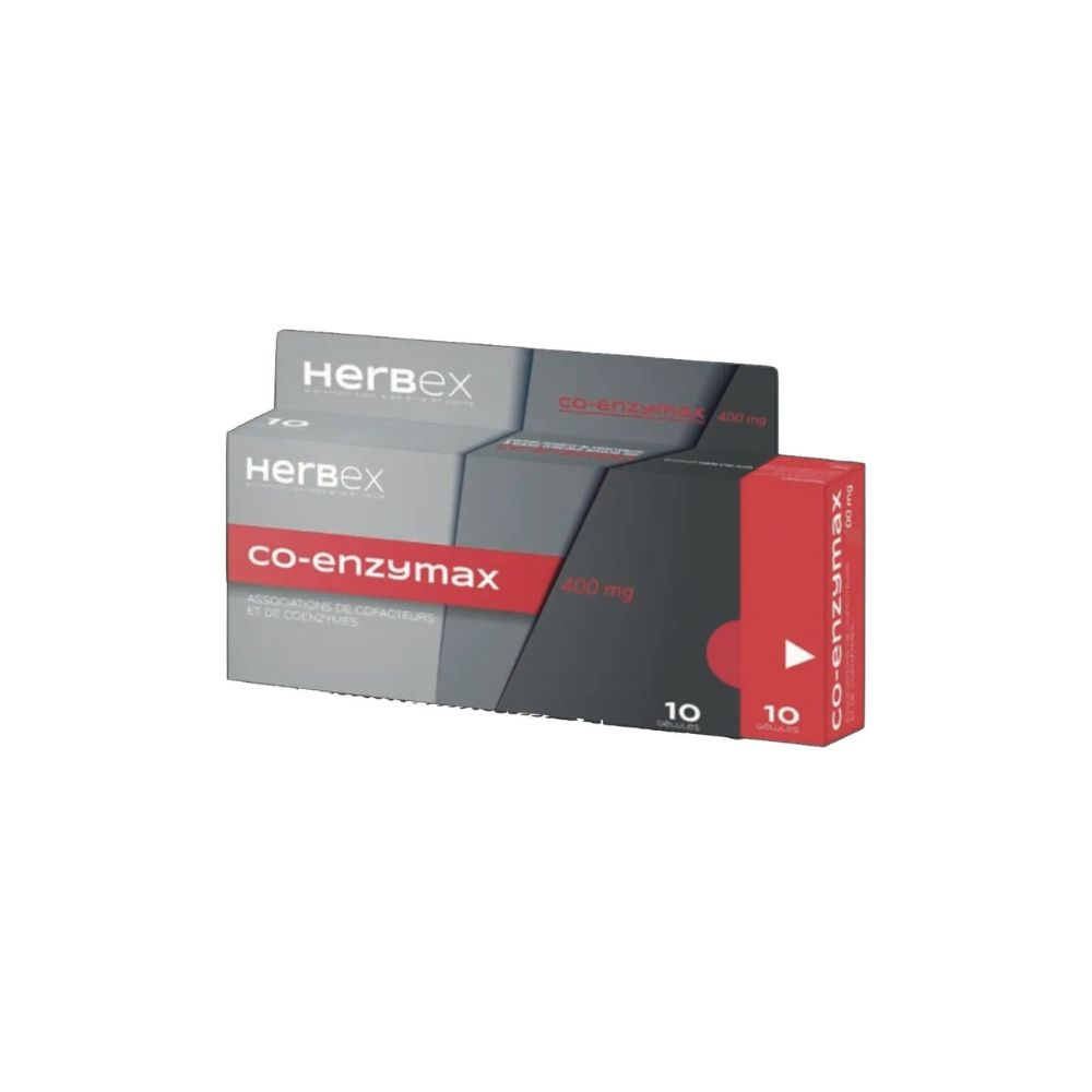 HERBEX CO-ENZYMAX 400 MG 10 GELULES