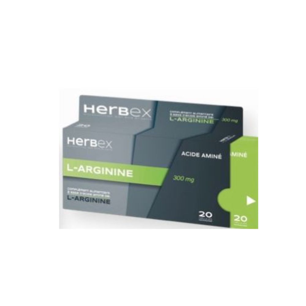 HERBEX L-ARGININE 300MG 20 GELULES