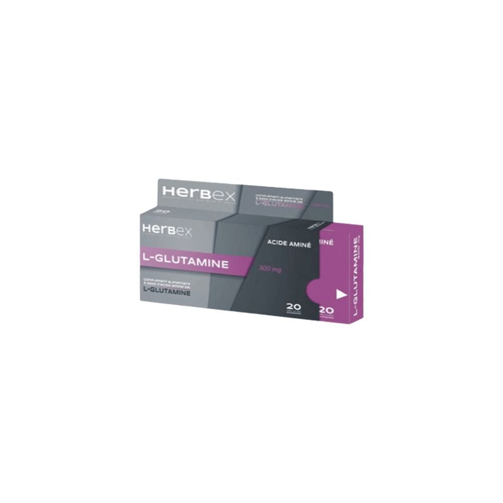HERBEX L-GLUTAMINE 300MG 20 GELULES