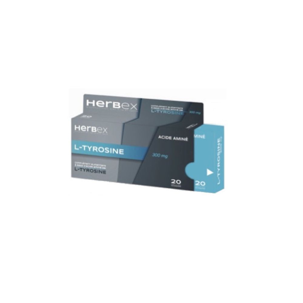 HERBEX L-TYROSINE 300MG GELULES B/20