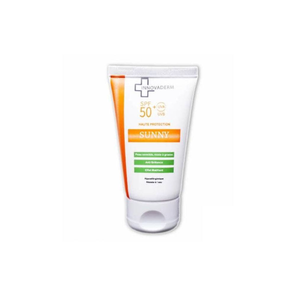 INNOVADERM SUNNY – ECARN INVISIBLE PEAU MIXTE A GRASSE SPF 50+ 50ML