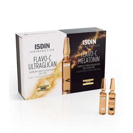 ISDINCEUTICS FLAVO-C DAY & NIGHT – 2×10 ampoules de 2ml