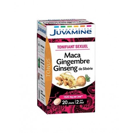 JUVAMINE MACA GINGEMBRE GINSENG DE SIBERIE