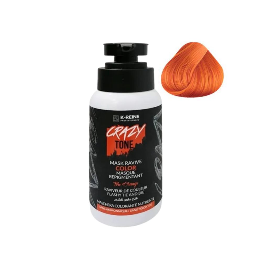 K-REINE MASQUE COLORANT RAVIVE CRAZY TONE FIRE ORANGE 250ML