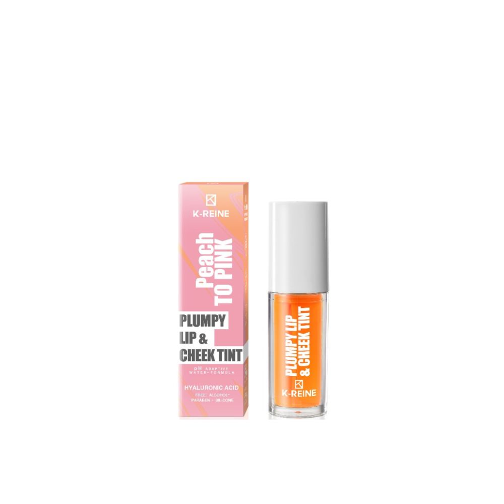 K-REINE PLUMPY LIP CHEEK TINT PEACH TO PINK 6ML
