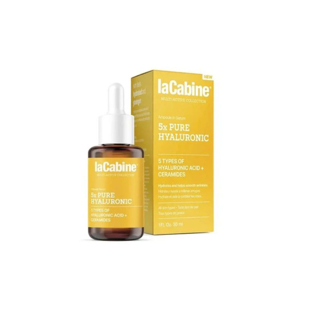 LaCabine Sérum 5x Pure Hyaluronic 30ml – Hydratation Multi-Niveaux