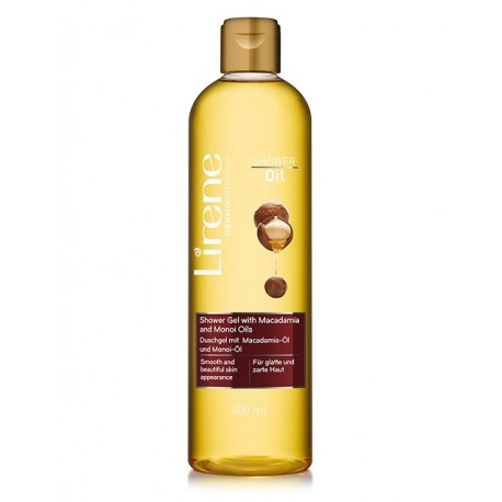 LIRENE HUILE DE DOUCHE A LA MACADAMIA ET AU MONOÏ 400ML