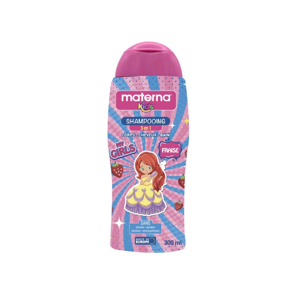 MATERNA SHAMPOOING 3EN1 KIDS FRAISE 300ML