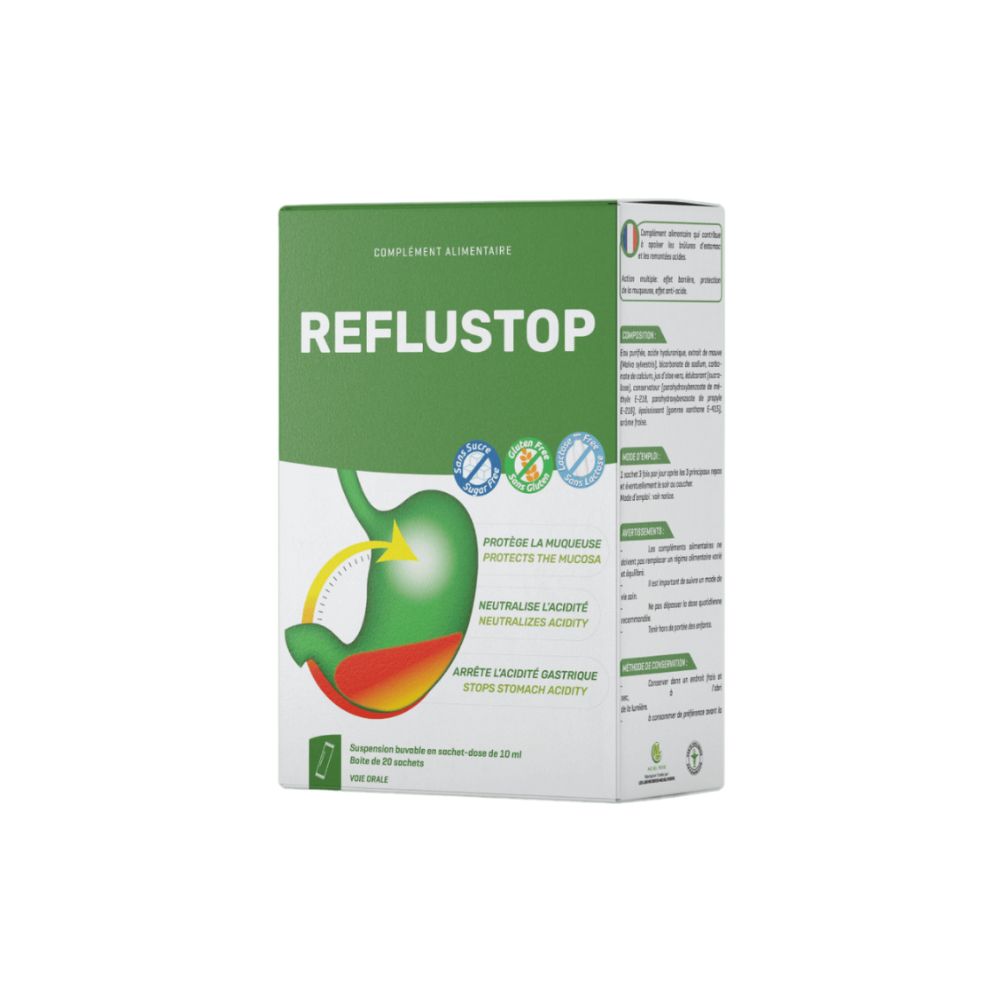 MICHEL PIERRE REFLUSTOP DOSE DE 10ML BOITE 20 SACHETS