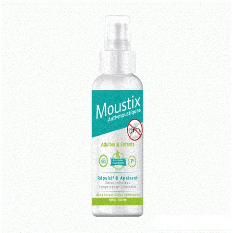 MOUSTIX SPRAY ANTI-MOUSTIQUES REPULSIF ET APAISANT 100ML