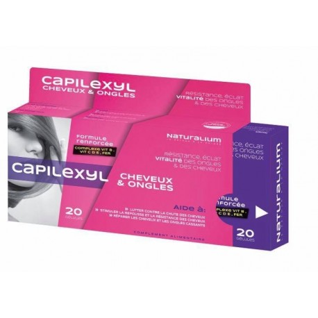 NATURALIUM capilexyl cheveux et ongles 20 géllules