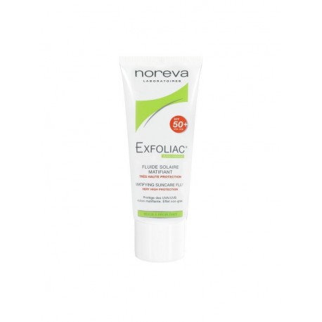 NOREVA EXFOLIAC Fluide solaire matifiant SPF50+ 40ml