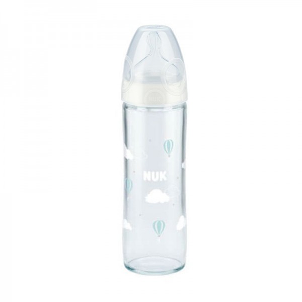 NUK BIBERON EN VERRE FIRST CHOICE 0-6 MOIS 240ML
