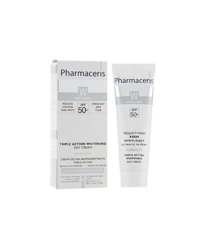 PHARMACERIS W Triple Action Crème de jour éclaircissante SPF50+ 30 ml