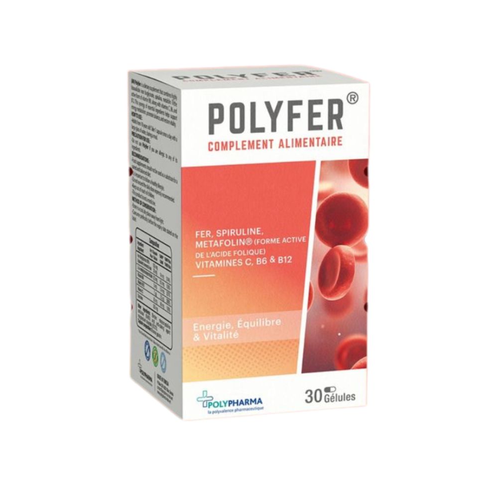POLYPHARMA POLYFER 30 CAPSULES