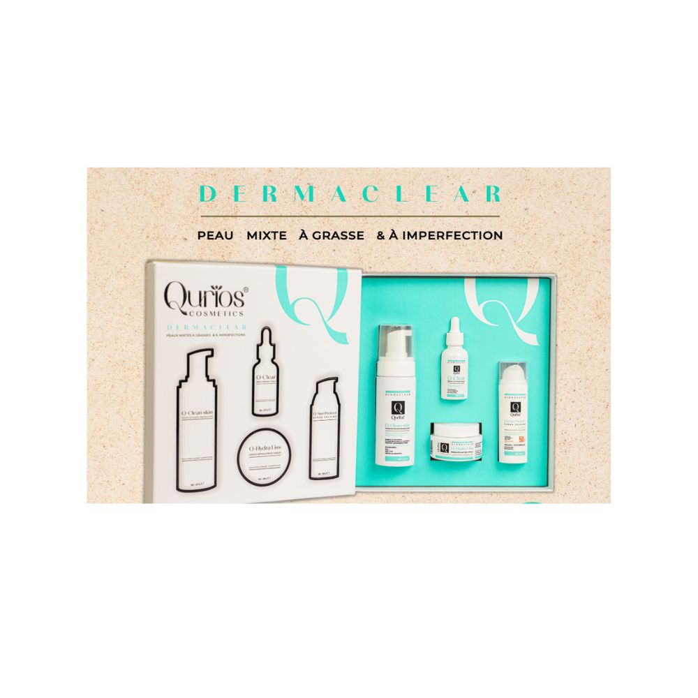 QURIOS COFFET DERMACLEAR (ECRAN BEIGE +SERUM+CR VISAGE+MOUSSE)PMG