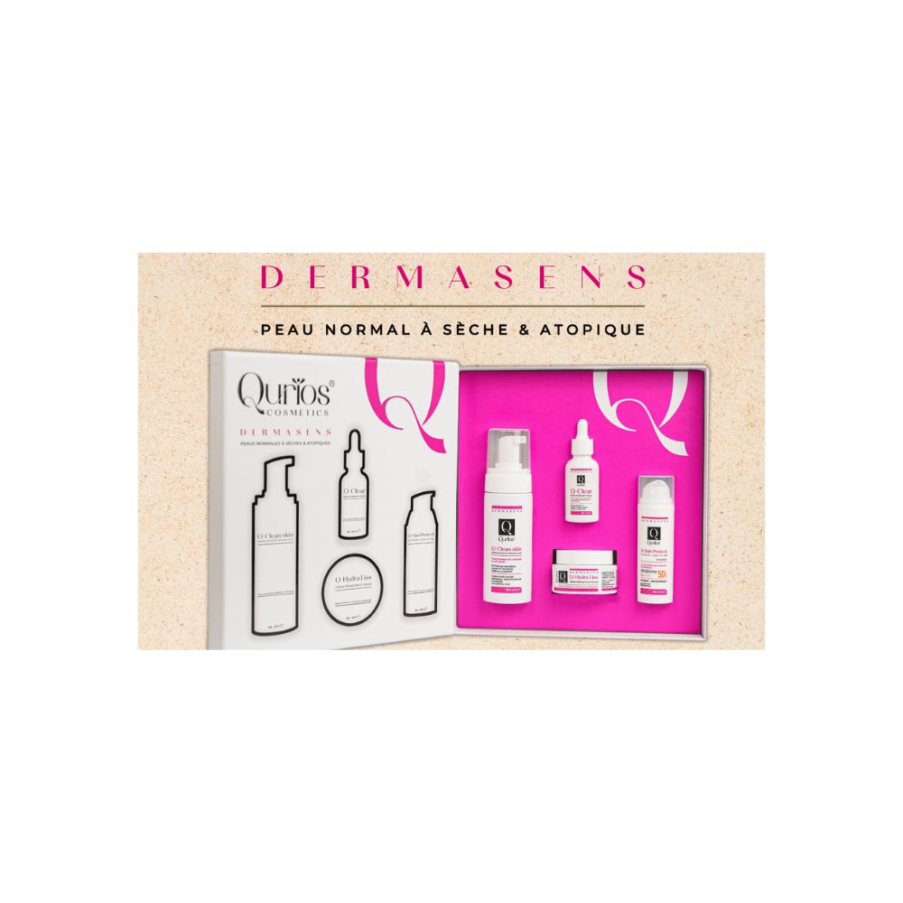 QURIOS COFFET DERMAsens (ECRAN BEIGE +SERUM+CR VISAGE+MOUSSE)PNS