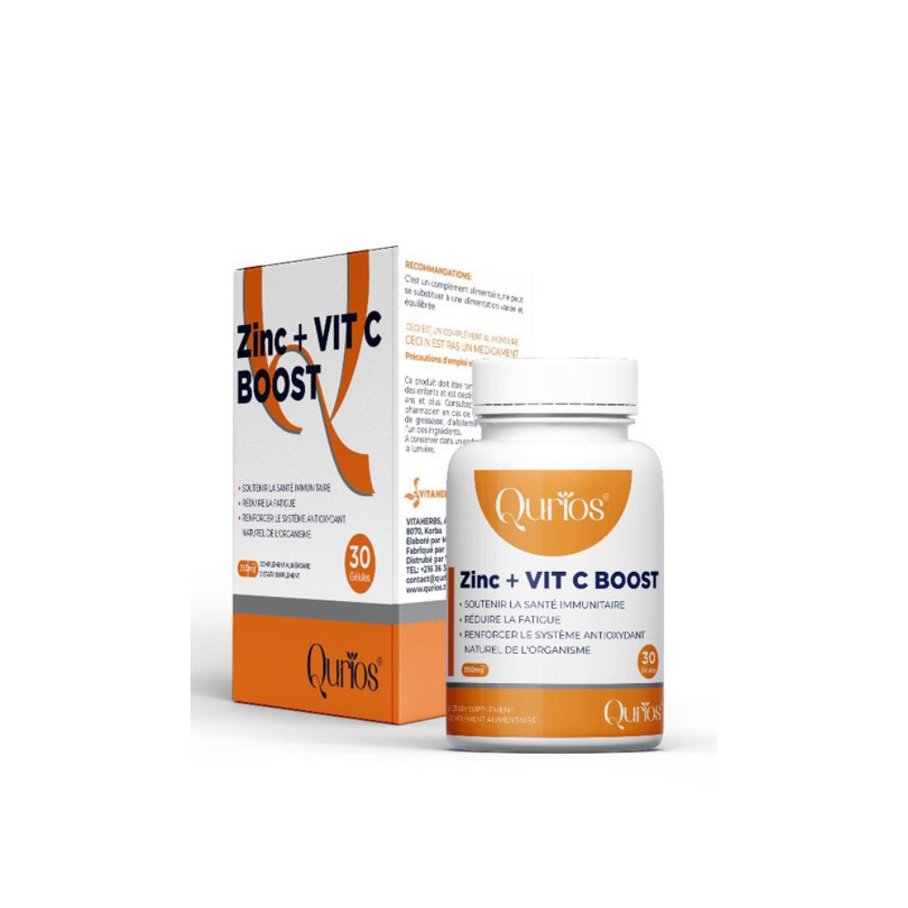 QURIOS ZINC+VIT C BOOST GELULES B/30