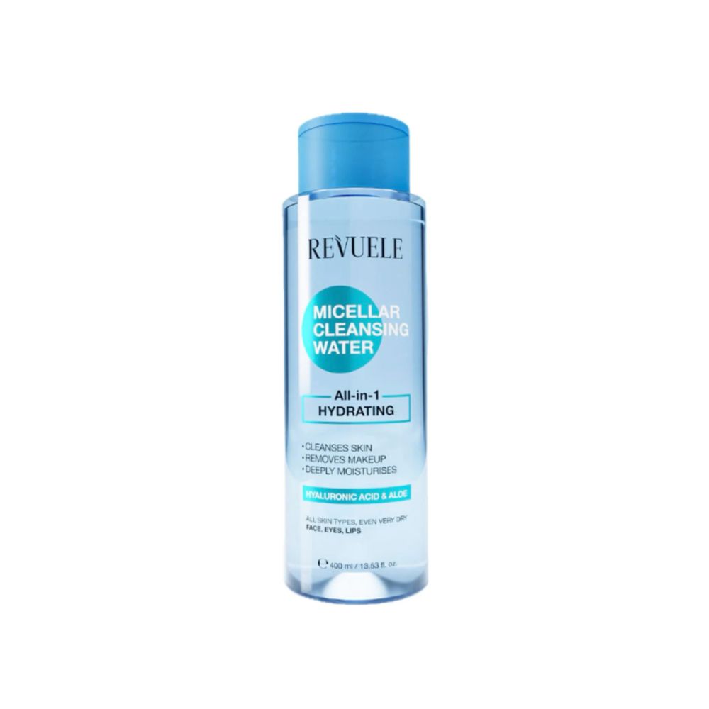 REVUELE EAU MICELLAIRE DEMAQUILLANTE TOUT EN 1 HYDRATANTE 400ML
