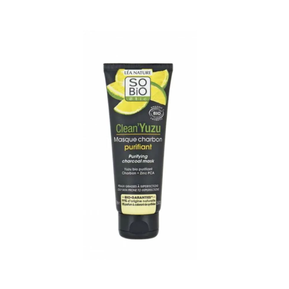 So Bio Clean’Yuzu Masque Charbon Purifiant Bio 75ml