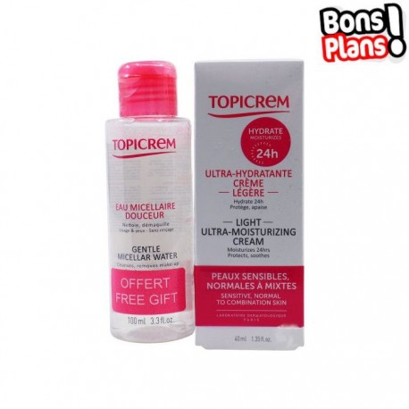 TOPICREM CREME ULTRA HYDRATANTE VISAGE LEGERE 40ml