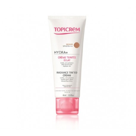 TOPICREM HYDRA+ CRÈME TEINTÉE ÉCLAT MEDIUM SPF40 40ML