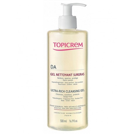Topicrem DA Peaux Atopiques Gel Nettoyant Surgras 500 ml