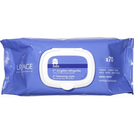 URIAGE BEBE 1ERES LINGETTES NETTOYANTES 70 LINGETTES