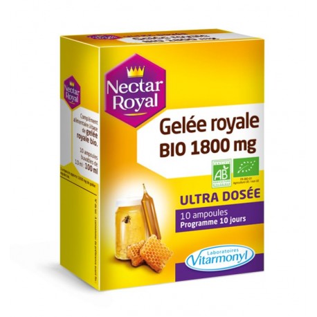 VITARMONYL VITAVEA Gelée royale BIO 1800 mg 10 Ampoules