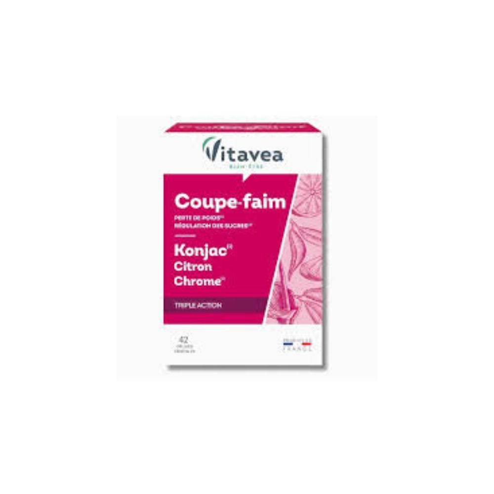 VITAVEA – COUPE FAIM AU KONJAC & CÉTONES DE FRAMBOISE 42 GELULES