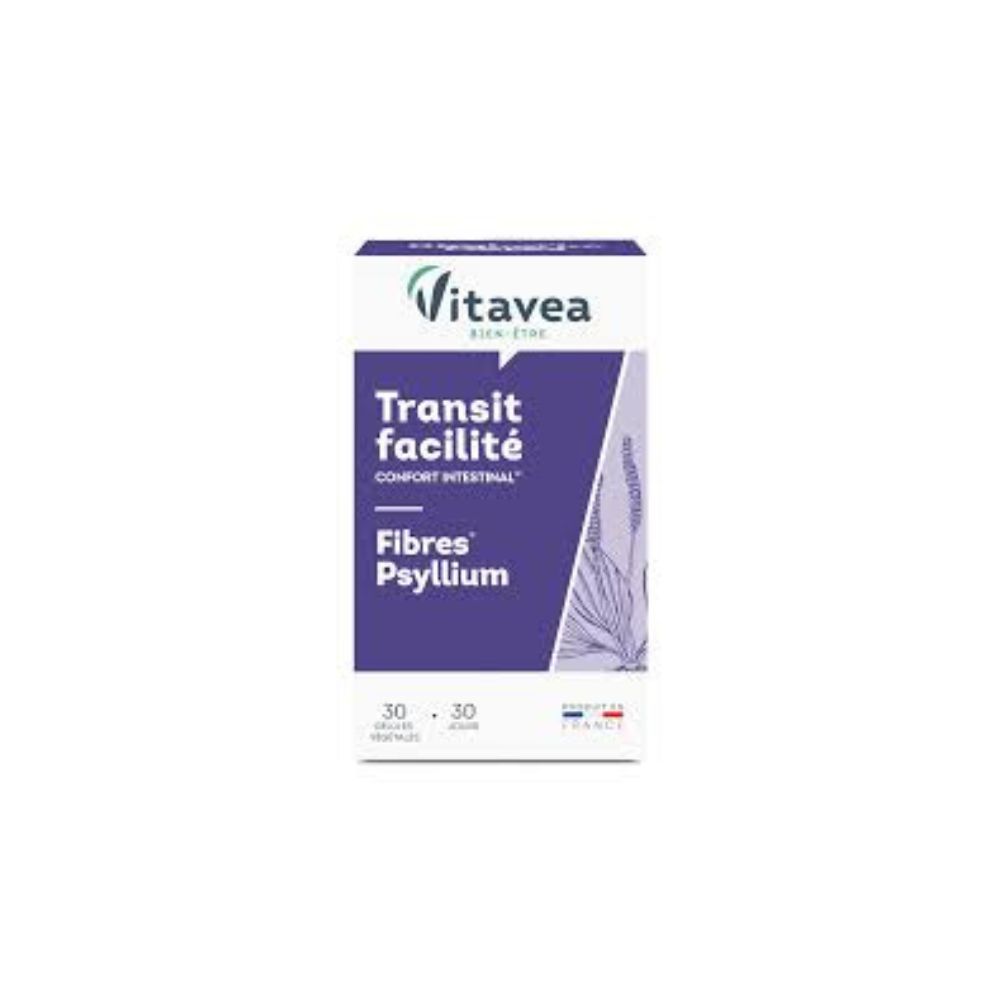 Vitavea Transit Facilité Fibres Psyllium Boite de 30 Gélules