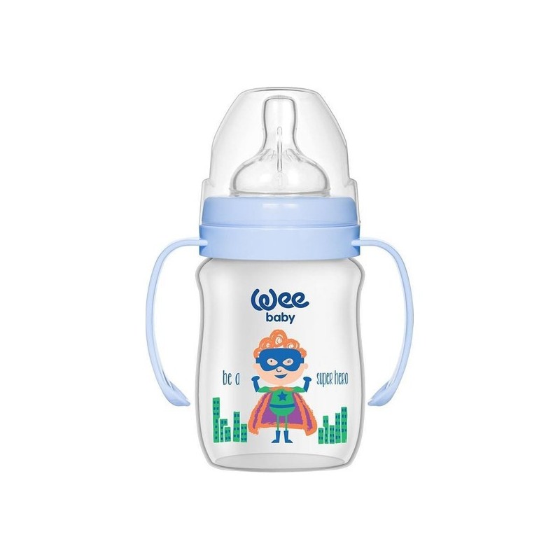 WEE BABY BIBERON AVEC ANSES EN PLASTIQUE 150ML